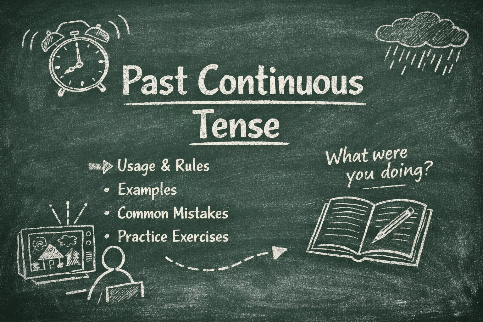 Master the Past Continuous Tense: Practical Rules, Examples, and Practice