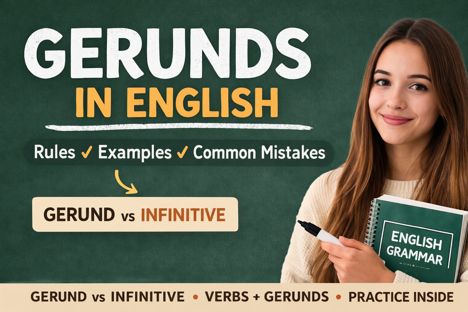 Mastering Gerunds in English: Practical Examples and Common Mistakes